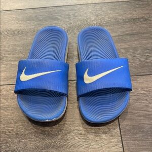 Nike Kids Blue Slide Sandals